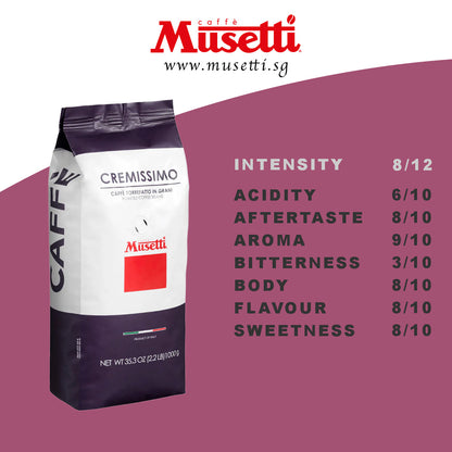 MUSETTI COFFEE BEANS CREMISSIMO 1 KG